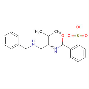 Benzenesulfonic acid,  2-[[[(1S)-2-methyl-1-[[(phenylmethyl)amino]methyl]propyl]amino]carbonyl  ]-