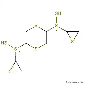 Molecular Structure of 832109-63-4 (1,4-Dithiane, 2,5-bis(thiiranyldithio)-)
