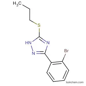 Molecular Structure of 832150-80-8 (1H-1,2,4-Triazole, 3-(2-bromophenyl)-5-(propylthio)-)
