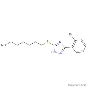 Molecular Structure of 832150-82-0 (1H-1,2,4-Triazole, 3-(2-bromophenyl)-5-(heptylthio)-)