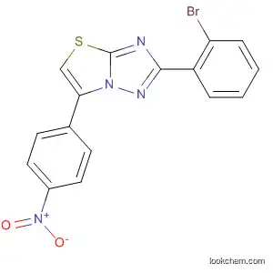 Molecular Structure of 832151-05-0 (Thiazolo[3,2-b][1,2,4]triazole, 2-(2-bromophenyl)-6-(4-nitrophenyl)-)
