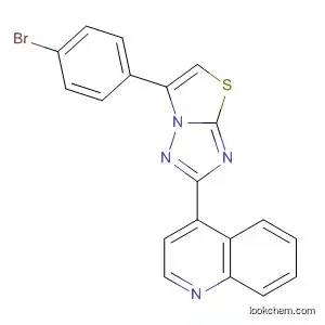 Molecular Structure of 832151-34-5 (Quinoline, 4-[6-(4-bromophenyl)thiazolo[3,2-b][1,2,4]triazol-2-yl]-)