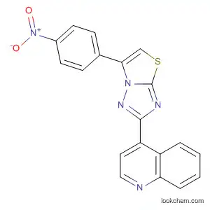 Molecular Structure of 832151-35-6 (Quinoline, 4-[6-(4-nitrophenyl)thiazolo[3,2-b][1,2,4]triazol-2-yl]-)
