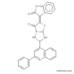 Molecular Structure of 832151-45-8 (2H-Indol-2-one,
1,3-dihydro-3-[6-oxo-2-(2-phenyl-4-quinolinyl)thiazolo[3,2-b][1,2,4]triazol
-5(6H)-ylidene]-, (3E)-)