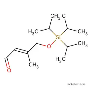 Molecular Structure of 832720-94-2 (2-Butenal, 3-methyl-4-[[tris(1-methylethyl)silyl]oxy]-, (2E)-)