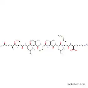 Molecular Structure of 832723-47-4 (L-Lysine,
L-glutaminyl-L-seryl-L-leucyl-L-valyl-L-cysteinyl-L-valyl-L-leucyl-L-methionyl-)
