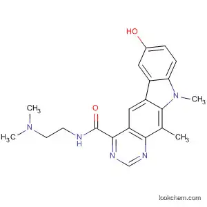 Molecular Structure of 832723-85-0 (10H-Pyrimido[4,5-b]carbazole-4-carboxamide,
N-[2-(dimethylamino)ethyl]-7-hydroxy-10,11-dimethyl-)