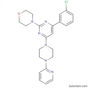 Molecular Structure of 833463-44-8 (Morpholine,
4-[4-(3-chlorophenyl)-6-[4-(2-pyridinyl)-1-piperazinyl]-2-pyrimidinyl]-)