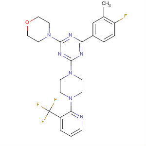 1,3,5-Triazine,  2-(4-fluoro-3-methylphenyl)-4-(4-morpholinyl)-6-[4-[3-(trifluoromethyl)-2-  pyridinyl]-1-piperazinyl]-