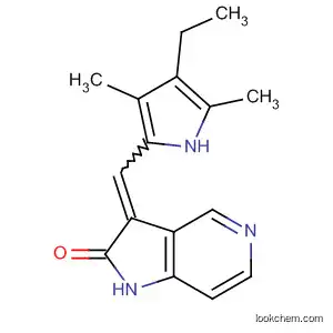 Molecular Structure of 834859-06-2 (2H-Pyrrolo[3,2-c]pyridin-2-one,
3-[(4-ethyl-3,5-dimethyl-1H-pyrrol-2-yl)methylene]-1,3-dihydro-)
