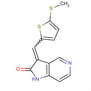 2H-Pyrrolo[3,2-c]pyridin-2-one,  1,3-dihydro-3-[[5-(methylthio)-2-thienyl]methylene]-