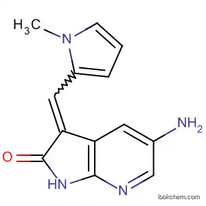 Molecular Structure of 834859-68-6 (2H-Pyrrolo[2,3-b]pyridin-2-one,
5-amino-1,3-dihydro-3-[(1-methyl-1H-pyrrol-2-yl)methylene]-)
