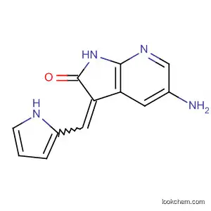 Molecular Structure of 834859-70-0 (2H-Pyrrolo[2,3-b]pyridin-2-one,
5-amino-1,3-dihydro-3-(1H-pyrrol-2-ylmethylene)-)