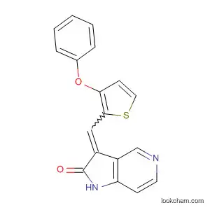 Molecular Structure of 834860-44-5 (2H-Pyrrolo[3,2-c]pyridin-2-one,
1,3-dihydro-3-[(3-phenoxy-2-thienyl)methylene]-)