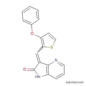 Molecular Structure of 834860-47-8 (2H-Pyrrolo[3,2-b]pyridin-2-one,
1,3-dihydro-3-[(3-phenoxy-2-thienyl)methylene]-)