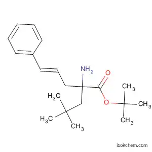 Molecular Structure of 834905-27-0 (4-Pentenoic acid, 2-amino-2-(2,2-dimethylpropyl)-5-phenyl-,
1,1-dimethylethyl ester, (4E)-)