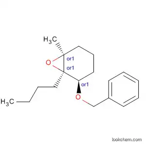 Molecular Structure of 834905-78-1 (7-Oxabicyclo[4.1.0]heptane, 1-butyl-6-methyl-2-(phenylmethoxy)-,
(1R,2R,6S)-rel-)