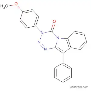 Molecular Structure of 834910-21-3 (1,2,3,5-Tetrazino[5,4-a]indol-4(3H)-one,
3-(4-methoxyphenyl)-10-phenyl-)