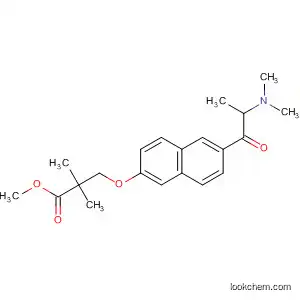 Molecular Structure of 834914-21-5 (Propanoic acid,
3-[[6-[2-(dimethylamino)-1-oxopropyl]-2-naphthalenyl]oxy]-2,2-dimethyl-,
methyl ester)