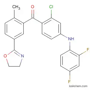 Molecular Structure of 835625-59-7 (Methanone,
[2-chloro-4-[(2,4-difluorophenyl)amino]phenyl][5-(4,5-dihydro-2-oxazolyl)
-2-methylphenyl]-)