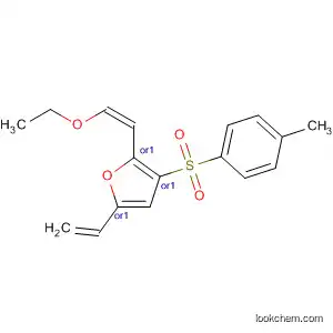 Molecular Structure of 835627-08-2 (Furan,
5-ethenyl-2-[(1Z)-2-ethoxyethenyl]tetrahydro-3-[(4-methylphenyl)sulfonyl]
-, (2R,3R,5R)-rel-)