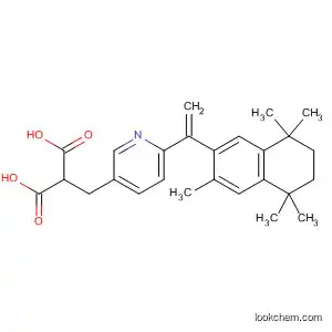 Molecular Structure of 836661-06-4 (Propanedioic acid,
[[6-[1-(5,6,7,8-tetrahydro-3,5,5,8,8-pentamethyl-2-naphthalenyl)ethenyl]-
3-pyridinyl]methyl]-)