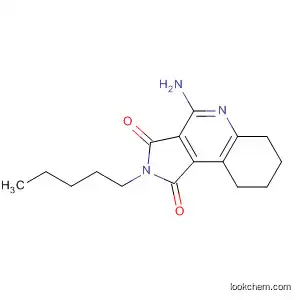 Molecular Structure of 836682-27-0 (1H-Pyrrolo[3,4-c]quinoline-1,3(2H)-dione,
4-amino-6,7,8,9-tetrahydro-2-pentyl-)