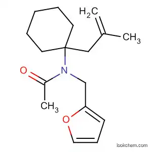Molecular Structure of 836685-79-1 (Acetamide, N-(2-furanylmethyl)-N-[1-(2-methyl-2-propenyl)cyclohexyl]-)
