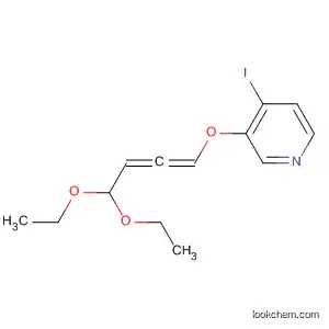 Molecular Structure of 841235-25-4 (Pyridine, 3-[(4,4-diethoxy-1,2-butadienyl)oxy]-4-iodo-)