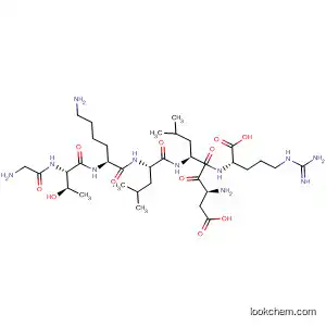 Molecular Structure of 842155-00-4 (L-Arginine, glycyl-L-threonyl-L-lysyl-L-leucyl-L-a-aspartyl-L-leucyl-)