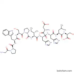 Molecular Structure of 844435-96-7 (L-Serine,
glycyl-L-prolyl-L-tryptophyl-L-seryl-L-prolyl-L-isoleucyl-L-a-aspartyl-L-histid
yl-L-histidyl-L-leucyl-)