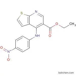 Molecular Structure of 852327-21-0 (Thieno[2,3-b]pyridine-5-carboxylic acid, 4-[(4-nitrophenyl)amino]-, ethyl
ester)
