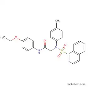 Molecular Structure of 861245-27-4 (Acetamide,
N-(4-ethoxyphenyl)-2-[(4-methylphenyl)(1-naphthalenylsulfonyl)amino]-)