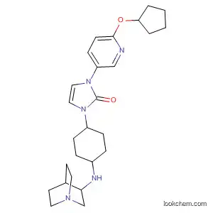 2H-Imidazol-2-one,
1-[4-(1-azabicyclo[2.2.2]oct-3-ylamino)cyclohexyl]-3-[6-(cyclopentyloxy)-
3-pyridinyl]-1,3-dihydro-