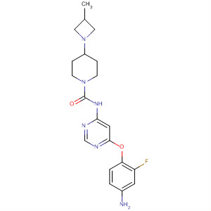 1-Piperidinecarboxamide,  N-[6-(4-amino-2-fluorophenoxy)-4-pyrimidinyl]-4-(3-methyl-1-azetidinyl)-