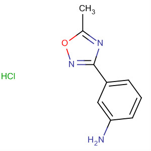 Molecular Structure of 10185-70-3 (Benzenamine, 3-(5-methyl-1,2,4-oxadiazol-3-yl)-, monohydrochloride)
