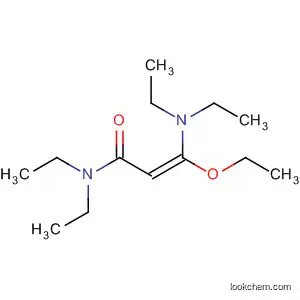 Molecular Structure of 106993-54-8 (2-Propenamide, 3-(diethylamino)-3-ethoxy-N,N-diethyl-, (2E)-)