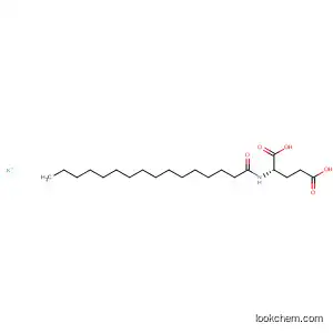 Molecular Structure of 111391-27-6 (L-Glutamic acid, N-(1-oxohexadecyl)-, monopotassium salt)