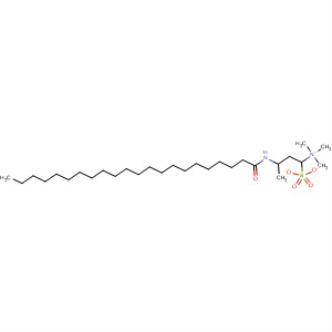 Molecular Structure of 121657-65-6 (1-Propanaminium, N,N,N-trimethyl-3-[(1-oxodocosyl)amino]-, methyl
sulfate)
