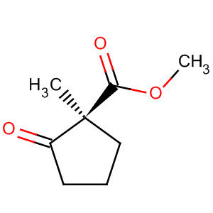 Molecular Structure of 122248-43-5 (Cyclopentanecarboxylic acid, 1-methyl-2-oxo-, methyl ester, (1S)-)