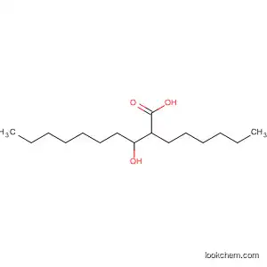Molecular Structure of 124347-07-5 (Decanoic acid, 2-hexyl-3-hydroxy-)