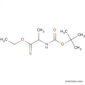 Molecular Structure of 142066-07-7 (Propanethioic acid, 2-[[(1,1-dimethylethoxy)carbonyl]amino]-, O-ethyl
ester)