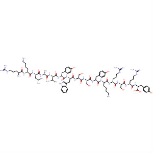 Molecular Structure of 144449-83-2 (L-Tyrosine,
L-arginyl-L-lysyl-L-leucyl-L-alanyl-L-valyl-L-tyrosyl-L-tryptophyl-L-seryl-L-seryl
-L-tyrosyl-L-lysyl-L-arginyl-L-seryl-L-arginyl-)