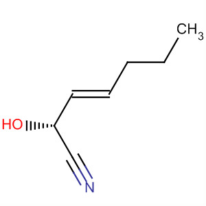 Molecular Structure of 146255-60-9 (3-Heptenenitrile, 2-hydroxy-, (2R,3E)-)