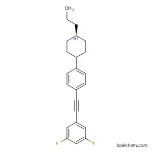 Molecular Structure of 151105-71-4 (Benzene, 1,3-difluoro-5-[[4-(trans-4-propylcyclohexyl)phenyl]ethynyl]-)