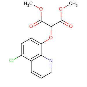 Molecular Structure of 154879-86-4 (Propanedioic acid, [(5-chloro-8-quinolinyl)oxy]-, dimethyl ester)