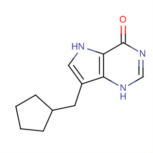 Molecular Structure of 156601-60-4 (4H-Pyrrolo[3,2-d]pyrimidin-4-one, 7-(cyclopentylmethyl)-1,5-dihydro-)