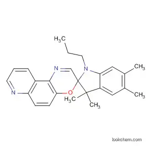 Molecular Structure of 159550-80-8 (Spiro[2H-indole-2,3'-[3H]pyrido[3,2-f][1,4]benzoxazine],
1,3-dihydro-3,3,5,6-tetramethyl-1-propyl-)