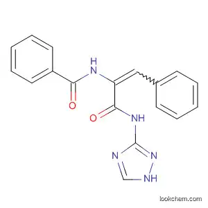 Molecular Structure of 159973-09-8 (Benzamide,
N-[2-phenyl-1-[(1H-1,2,4-triazol-3-ylamino)carbonyl]ethenyl]-)