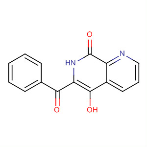 Molecular Structure of 178617-42-0 (1,7-Naphthyridin-8(7H)-one, 6-benzoyl-5-hydroxy-)